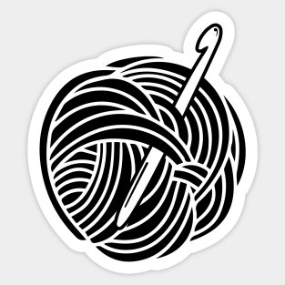 Just Yarn and Hook Sticker